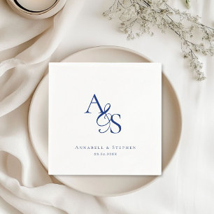Elegant, Classic, Monogram, Wedding Napkins