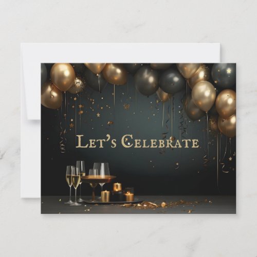 Elegant Classic New Years Eve Party Invite