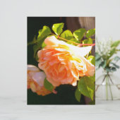 Elegant classic orange peach roses floral (Standing Front)