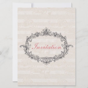 Elegant Classic Personalized Wedding Invitation