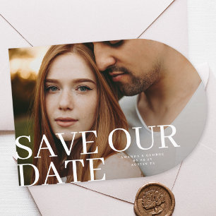 Elegant & Classic Photo Wedding Arch Save The Date