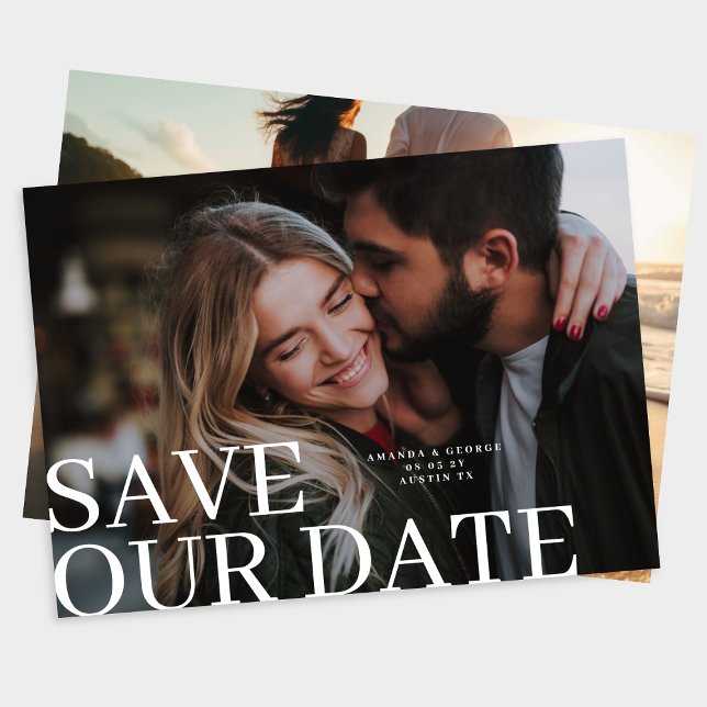 Elegant & Classic Photo Wedding Save The Date (Creator Uploaded)