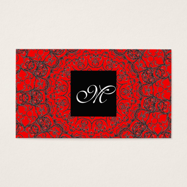 Elegant Classic Red Black and White Modern Bride (Front)