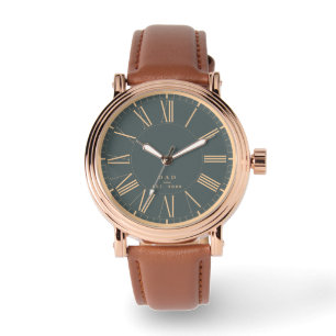 Elegant Classic Roman Numerals Dad Father's Day Watch