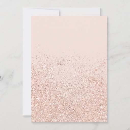 Elegant Classic Rose Gold Glitter Lesbian Wedding Invitation Zazzle