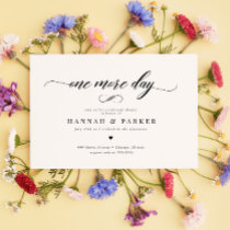 Elegant Classic Script Rehearsal Dinner Invitation