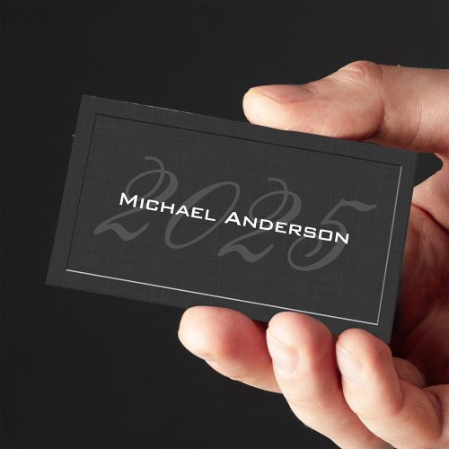 Elegant Classic Senior Class Graduation Name Card Double-Sided Standard Business Cards (Pack Of 100)