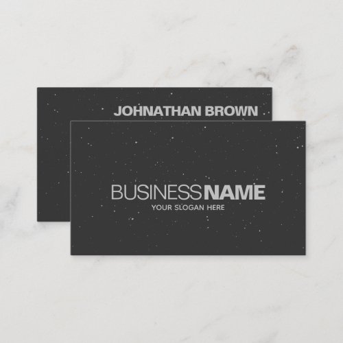 Elegant Classic Simple Black Gray Sparkle Glitter  Business Card