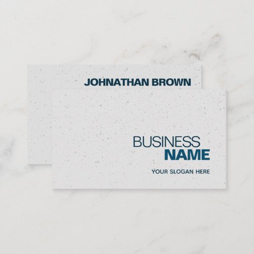 Elegant Classic Simple Blue Gray Sprinkles Modern Business Card