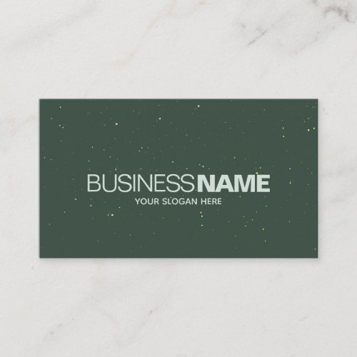 Elegant Classic Simple Dark Green Sparkle Glitter  Business Card