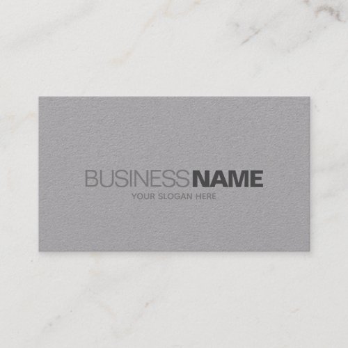 Elegant Classic Simple Gray Kraft Paper Plain Cool Business Card