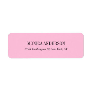 Elegant Classic Simple Pink Unique Original Label