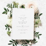 Elegant Classic Sophisticated Wedding Invitation<br><div class="desc">Elegant Classic Sophisticated Wedding Invitation</div>