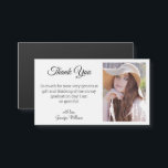 elegant classic thank you graduation photo magnet<br><div class="desc">elegant classic thank you graduation photo magnet</div>