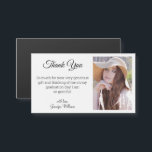 elegant classic thank you graduation photo magnet<br><div class="desc">elegant classic thank you graduation photo magnet</div>