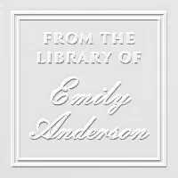 From The Library of Custom Name Personalized Book Embosser