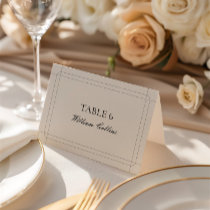 Elegant Classic Vintage Wedding Place Card