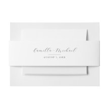 Elegant classic wedding invitation 