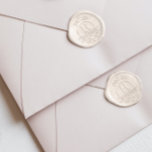 Elegant Classic Wedding Monogram Wax Seal Sticker<br><div class="desc">This exquisite accessory seamlessly blends elegance and luxury, making it the perfect addition to your wedding stationery and décor. Use it to seal invitations, thank-you notes, or even embellish glassware. Each sticker exudes an unmatched ambiance of romance and style. Coordinates with the "Augusta" Wedding Invitation Collection. Discover the full matching...</div>