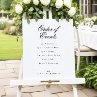 Elegant Classic Wedding Order of Events