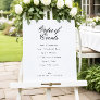 Elegant Classic Wedding Order of Events Foam Board