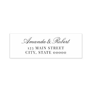 Elegant Classic Wedding Return Address Self-inking Stamp