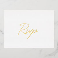 Elegant Classic Wedding RSVP Card
