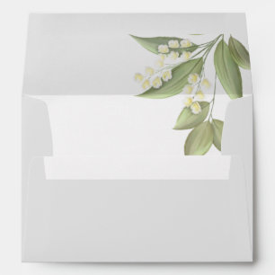 Elegant Classic Wedding Sage Greenery 5x7 Envelope
