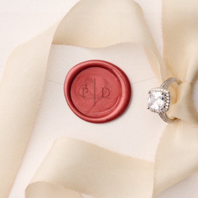 Elegant Classic Wedding Wax Seal Stamp (Insitu (Wedding))