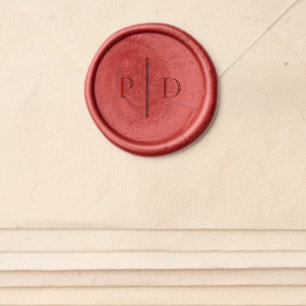Elegant Classic Wedding Wax Seal Sticker