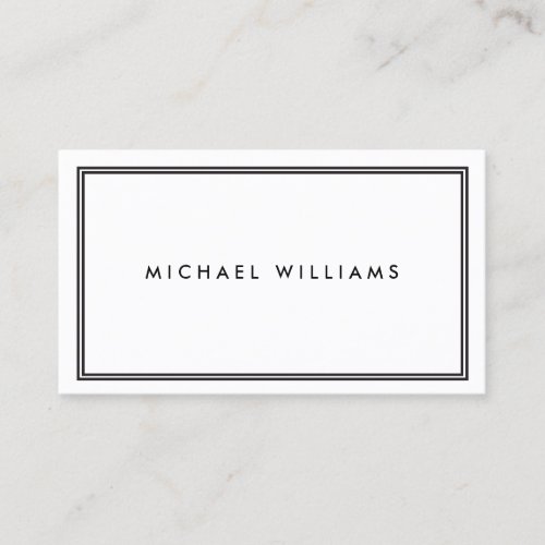 Elegant Classic White Business Card Templates