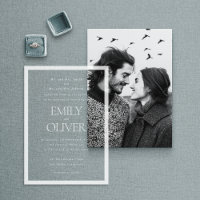 Elegant Classic White Frame White Overlay Wedding