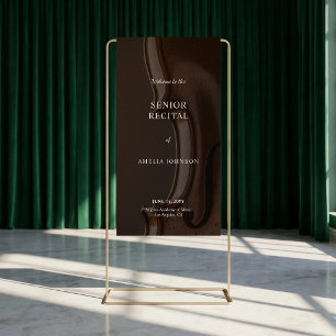 Elegant Classical String Music Senior Recital  Banner
