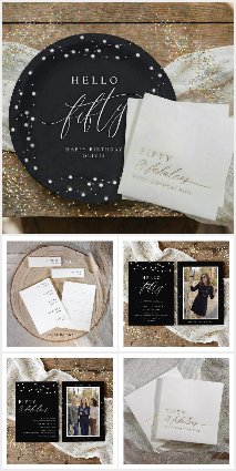 Elegant Classy 50th Birthday Party