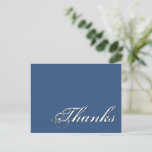 [ Thumbnail: Elegant, Classy and Luxurious "Thanks" Postcard ]