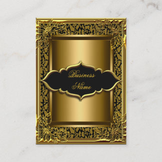 Elegant Classy Black Old Gold Business Card