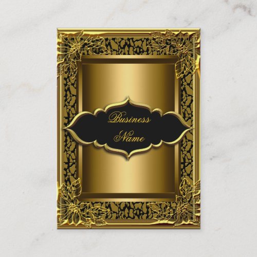 Elegant Classy Black Old Gold Business Card Templates