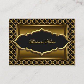 Elegant Classy Black Old Gold Business Card