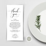 Elegant Classy Black, Place Setting Thank You Card<br><div class="desc">This is the Modern classy Black, Dinner Place Setting Thank You Cards. Share the love and show your appreciation to your guests, when they sit down at their seat and read this personalised charming thank you place setting card. It's a wonderful way to kick off your special day celebration! Please...</div>