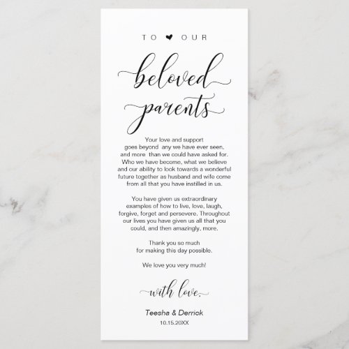 Elegant Classy Black Place Setting Thank You Card