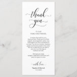 Elegant Classy Black, Place Setting Thank You Card<br><div class="desc">This is the Modern classy Black, Dinner Place Setting Thank You Cards. Share the love and show your appreciation to your guests, when they sit down at their seat and read this personalised charming thank you place setting card. It's a wonderful way to kick off your special day celebration! Please...</div>