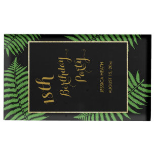 Elegant Classy Bracken 18th Birthday Table Number Holder