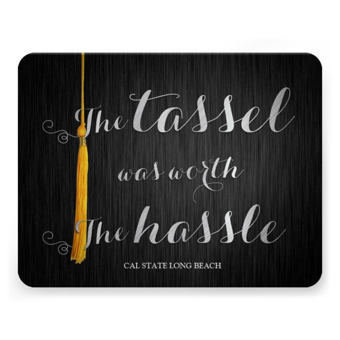 Elegant & Classy Class of 2014 College Graduation Personalized Invites