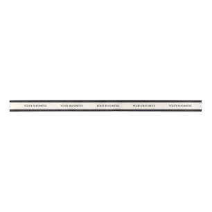 Elegant Classy Custom Business Name Template Satin Ribbon