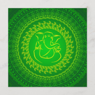 Elegant Classy Ganesh Indian Wedding Invitation