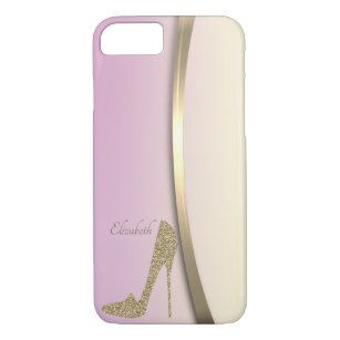 Elegant Classy Glitter High Heels -Personalized iPhone 8/7 Case