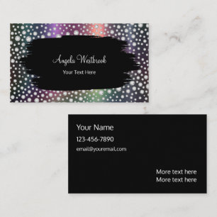 Elegant Classy Glitzy Bling Business Cards