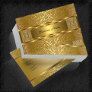 Elegant Classy Gold Damask Embossed Look Business Card
