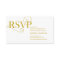 Elegant Classy, Gold Script, RSVP respond