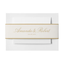 Elegant Classy Ivory and Gold Wedding